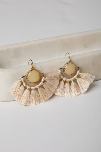 Monica Tassel Drop Earrings